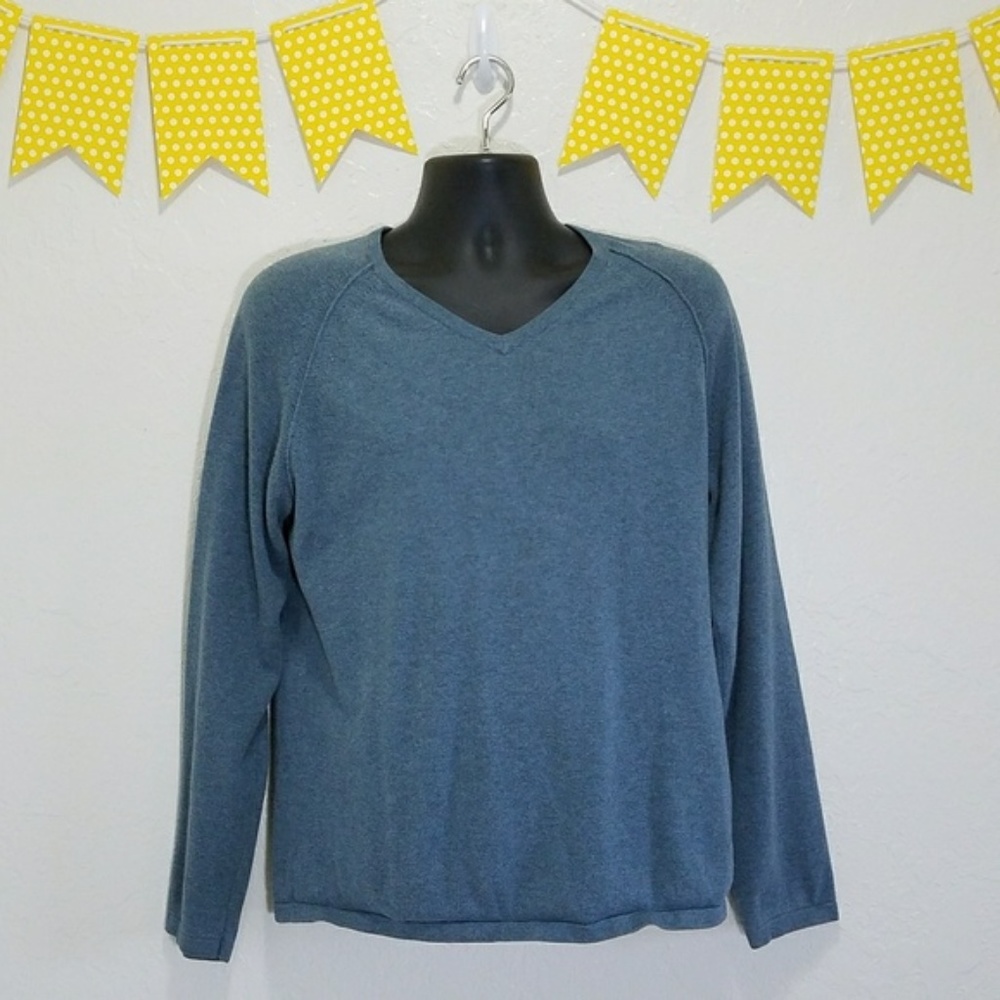 Calvin Klein Slim fit Blue V-Neck Sweater *R15